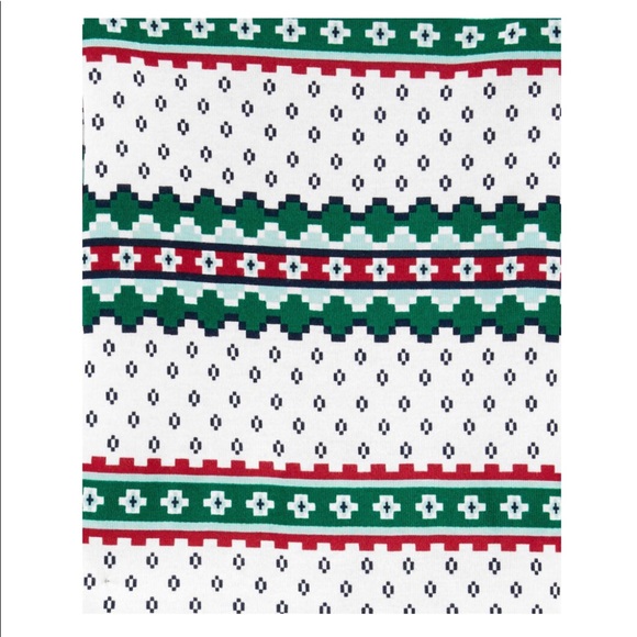 Carter’s Kids Fair Isle Winter Christmas Shirt and Pants Pajamas - Picture 2 of 2